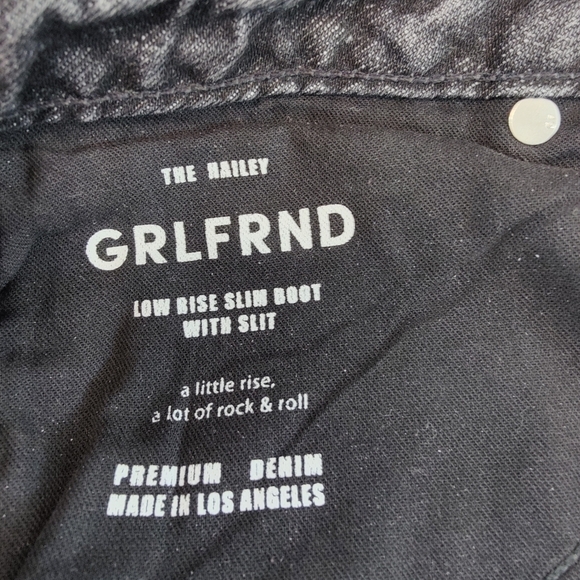 Grlfrnd Low Rise Slim Boot With Slit Hailey Empire State Size 27 - Picture 10 of 12